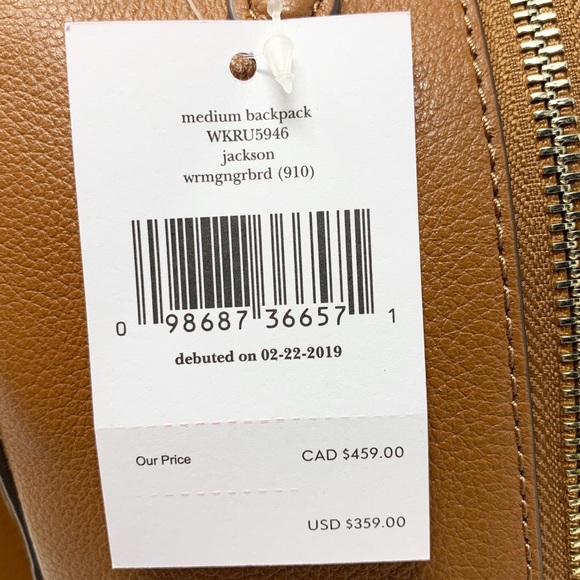 Kate Spade Medium Jackson backpack leather bag - Picture 6 of 7